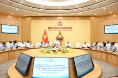 Bộ trưởng Nguyễn Hồng Diên chủ trì cuộc họp về tình hình và giải pháp đảm bảo cung cấp điện các tháng còn lại của năm 2025 và các năm 2026-2030, diễ ra chiều 8/8. (Ảnh: Đức Duy/Vietnam+)