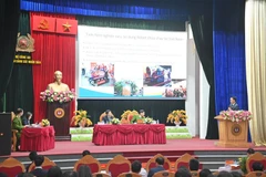 Hội thảo khoa học Quốc gia với chủ đề “Bảo đảm an toàn điện góp phần phòng cháy, chữa cháy ở Việt Nam hiện nay” do Trường Đại học Điện lực phối hợp với Học viện Cảnh sát nhân dân tổ chức. (Ảnh: PV/Vietnam+)