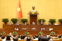 Quốc hội thảo luận về sửa đổi, bổ sung Hiến pháp năm 2013. (Ảnh: TTXVN)