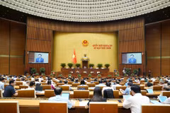 Quốc hội họp phiên toàn thể tại hội trường. (Ảnh: quochoi.vn)