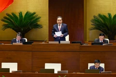 Chủ tịch Quốc hội Trần Thanh Mẫn phát biểu tại phiên chất vấn, Kỳ họp thứ 9, Quốc hội khóa XV. (Ảnh: TTXVN)