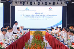 hợp tác giữa Tập đoàn Công nghiệp-Năng lượng Quốc gia Việt Nam (Petrovietnam) và tỉnh Hà Tĩnh. (Ảnh: CTV)
