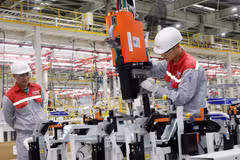 Tập đoàn Thành Công tổ chức Lễ khánh thành Dự án Nhà máy Sản xuất Ôtô Thành Công Việt Hưng tại Khu công nghiệp Việt Hưng (thành phố Hạ Long, tỉnh Quảng Ninh). (Ảnh: TTXVN)