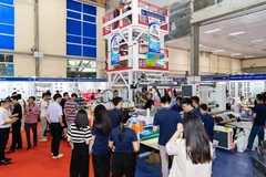 HanoiPlas 2025 sẽ trưng bày đa dạng các loại máy móc hiện đại, vật liệu tiên tiến, giải pháp tái chế bền vững. (Ảnh: PV/Vietnam+)