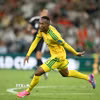 Thapelo Maseko ghi bàn cho Nam Phi. (Ảnh: AFP/TTXVN)