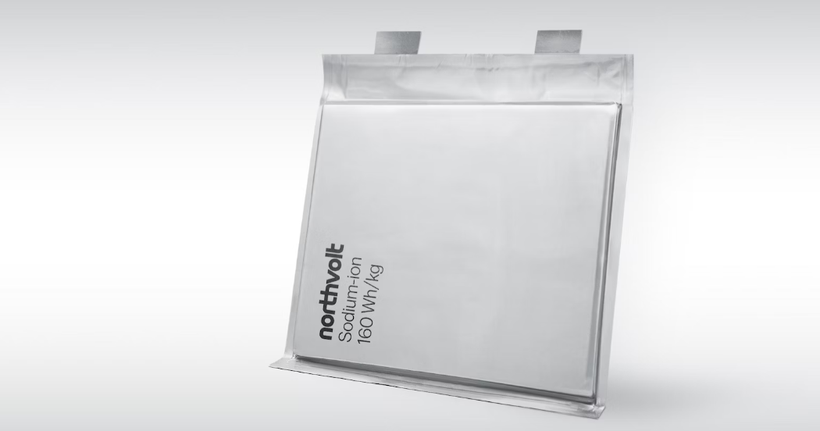 Northvolt cho biết pin natri-ion có mật độ năng lượng 160 watt giờ/kg. (Nguồn: Northvolt/Ảnh chụp màn hình)