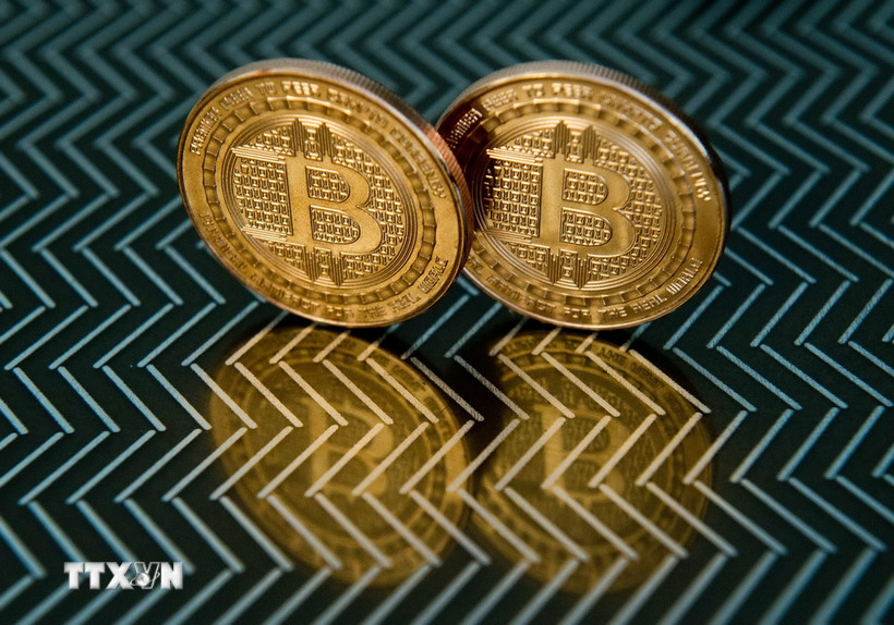 Hình ảnh minh họa đồng tiền điện tử Bitcoin. (Ảnh: Reuters/TTXVN)