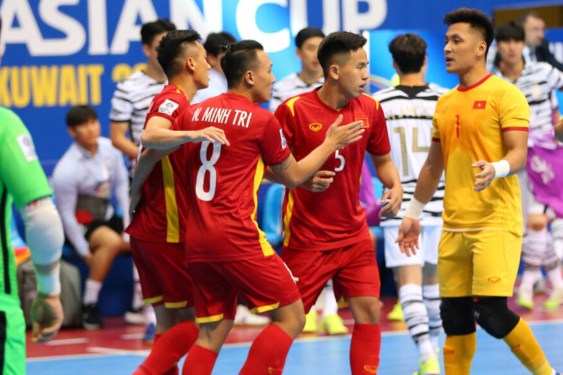 Đội tuyển Futsal Việt Nam đã giành quyền tham dự Vòng Chung kết Futsal châu Á 2024. (Nguồn: VFF)