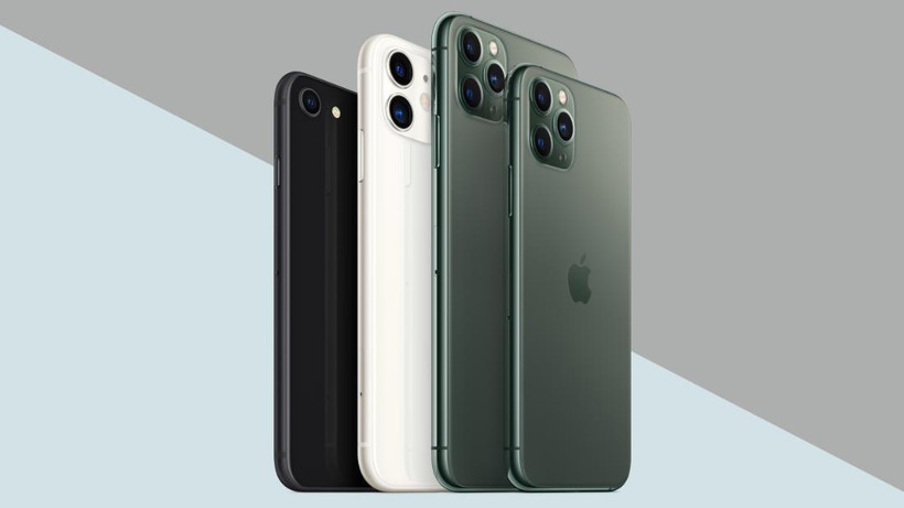 Bộ sản phẩm iPhone đương nghiệm của Apple. (Nguồn: CNN)