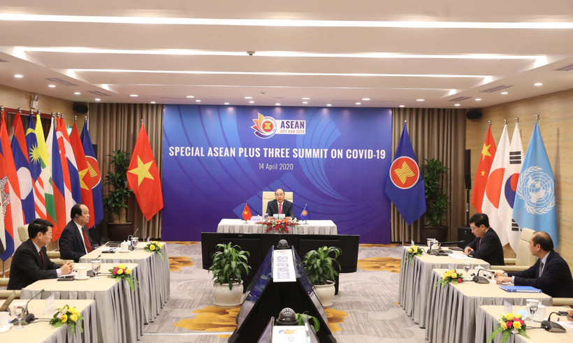 Thủ tướng Nguyễn Xuân Phúc, Chủ tịch ASEAN 2020 phát biểu khai mạc. (Ảnh: Thống Nhất/TTXVN)