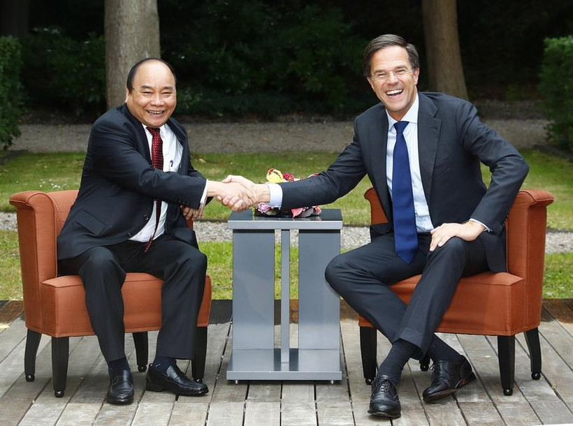 Thủ tướng Nguyễn Xuân Phúc hội đàm với Thủ tướng Hà Lan Mark Rutte, chiều 10/7/2017, tại thành phố La Haye. (Ảnh: Thống Nhất/TTXVN)