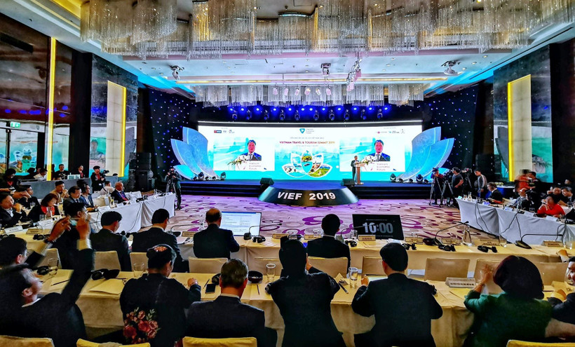 Quang cảnh Diễn đàn cấp cao Du lịch Việt Nam lần thứ 2-2019. (Ảnh: Thành Đạt/TTXVN)