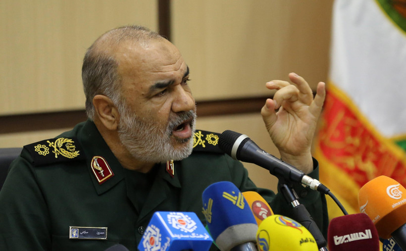 Thiếu tướng Hossein Salami, Tư lệnh Lực lượng Vệ binh Cách mạng Hồi giáo Iran (IRGC). (Nguồn: AFP/ TTXVN)