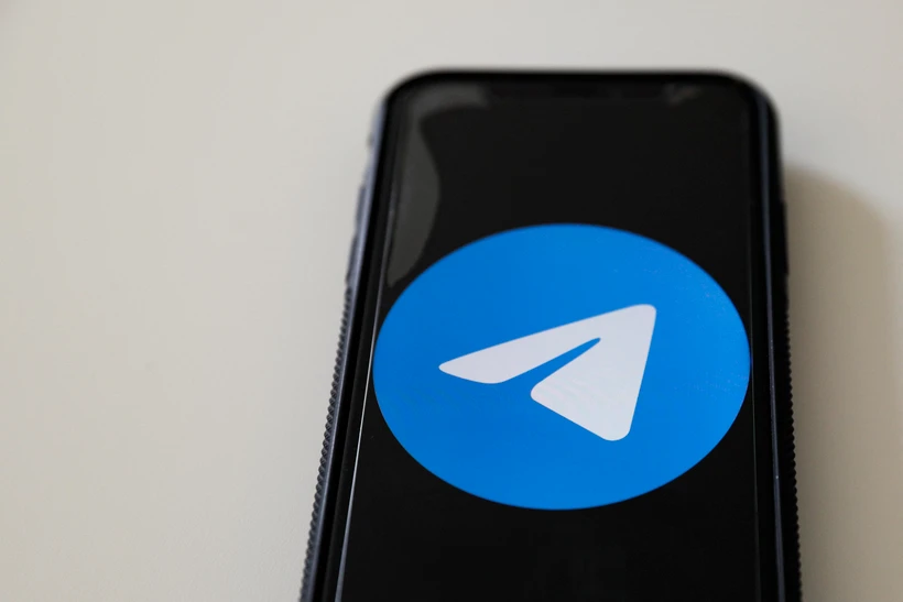 Biểu tượng mạng xã hội Telegram. (Ảnh: AFP/TTXVN)