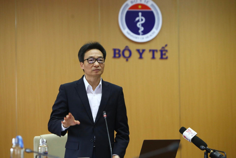 Phó Thủ tướng Vũ Đức Đam, Trưởng Ban Chỉ đạo phát biểu. (Ảnh: Minh Quyết/TTXVN)