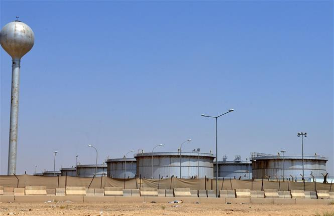 Cơ sở khai thác dầu của Công ty dầu Aramco ở Riyadh (Saudi Arabia). (Ảnh: AFP/TTXVN)