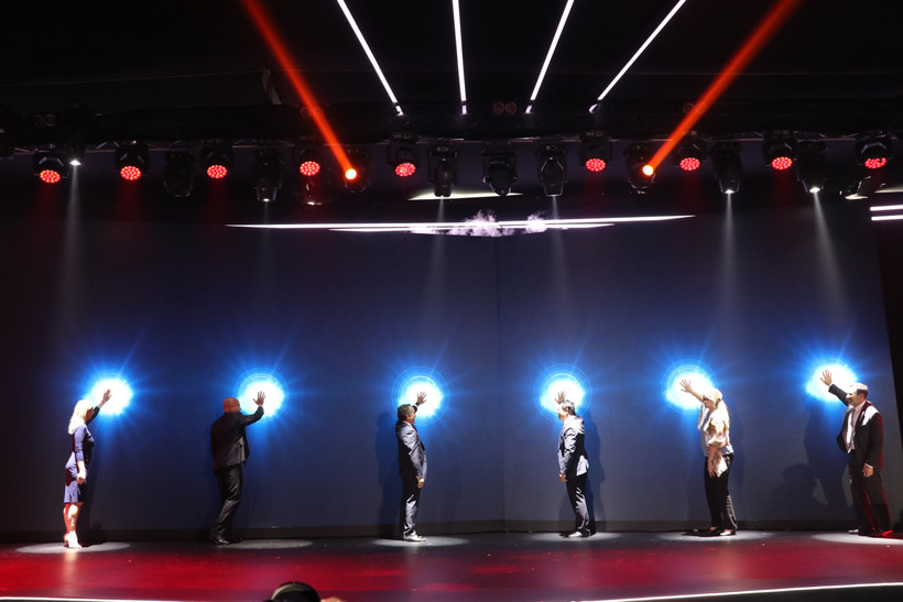 Lễ Khai trương đưa vào vận hành Trung tâm Khơi nguồn Sáng tạo Bloom, Đổi mới Toàn cầu đầu tiên tại Việt Nam, ở tỉnh Bình Dương tháng 7/2023. (Ảnh: Dương Chí Tưởng/TTXVN)