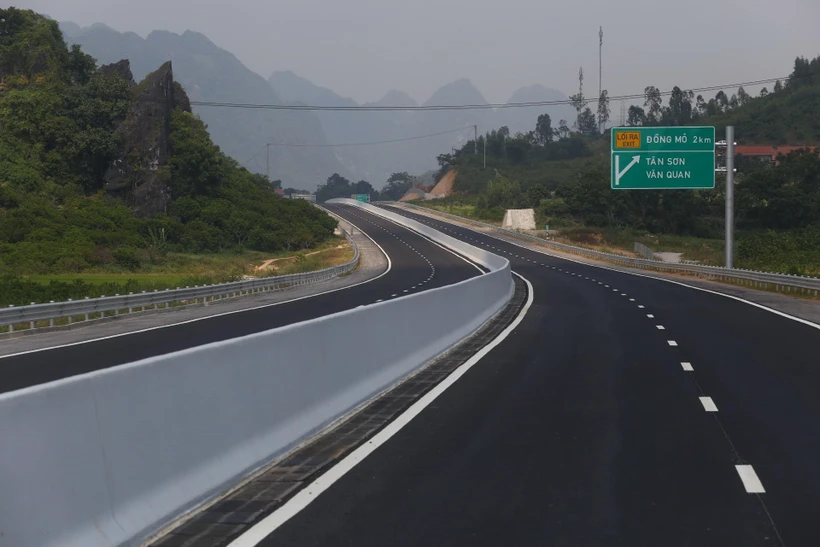 Đường cao tốc Bắc Giang-Lạng Sơn. Ảnh minh họa. (Ảnh: Minh Quyết/TTXVN)