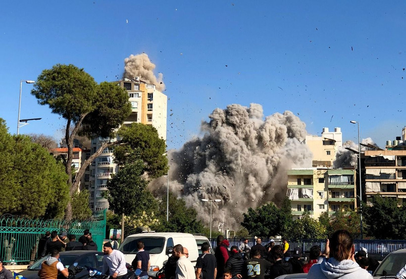 Khói bốc lên sau cuộc không kích của Israel tại Beirut (Liban), ngày 22/10/2024. (Ảnh: THX/TTXVN)