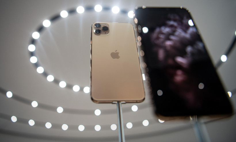 Mẫu điện thoại thông minh mới iPhone 11 Pro được giới thiệu trong buổi ra mắt tại trụ sở của tập đoàn Apple ở Cupertino, bang California (Mỹ) ngày 10/9. (Nguồn: AFP/TTXVN)
