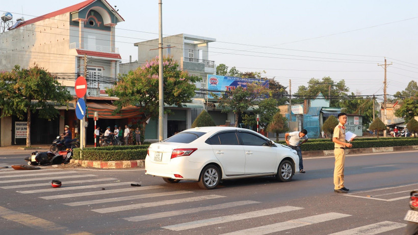 Hiện trường vụ tai nạn. (Ảnh: Đậu Tất Thành/TTXVN)