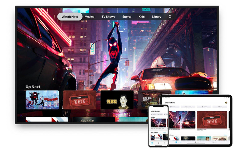 Giao diện ứng dụng Apple TV với Kênh Apple. (Nguồn: Apple)