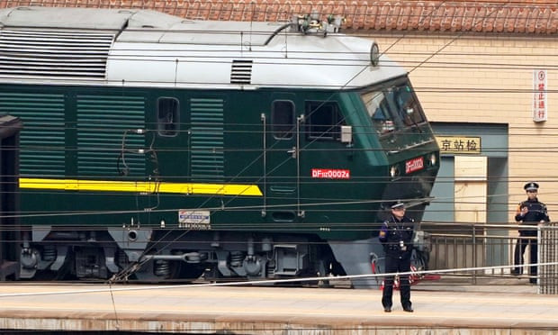 Tàu hỏa chở nhà lãnh đạo Triều Tiên Kim Jong un tại ga Bắc Kinh, tháng 3/2018. (Nguồn: Reuters)