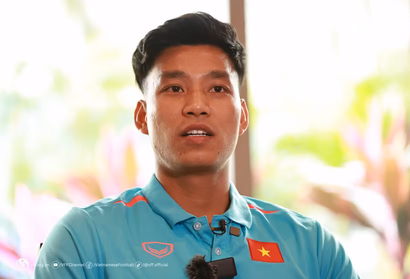 Hậu vệ Vũ Văn Thanh. (Nguồn: VFF)
