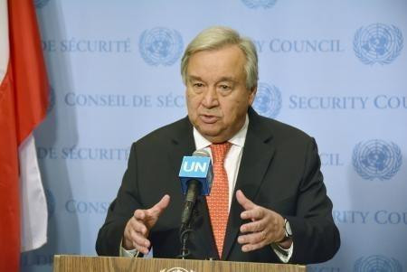 Tổng thư ký LHQ Antonio Guterres. (Nguồn: Kyodo/TTXVN)