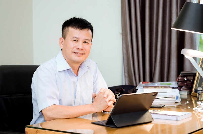 Anh Phạm Hồng Điệp, Chủ tịch Hội đồng quản trị kiêm Tổng Giám đốc Công ty Cổ phần SHINEC, chủ nhân của dự án khu dân cư xanh, khu công nghiệp xanh tại Hải Phòng. (Nguồn: TTXVN phát)