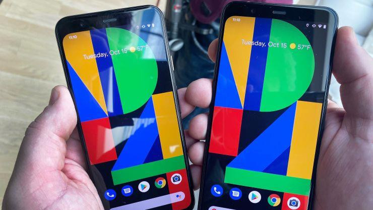 Bộ đôi điện thoại Pixel 4 và Pixel 4 XL. (Nguồn: CNBC)