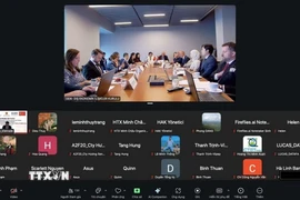 Hội thảo trực tuyến “Hợp tác Halal giữa Việt Nam và Thổ Nhĩ Kỳ: Thực trạng và triển vọng”. (Ảnh: TTXVN phát)