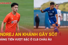 Andrej An Khánh thăng tiến vượt bậc tại đội bóng châu Âu sau khi chia tay U22 Việt Nam