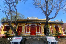 Đình Bình Thủy, ngôi đình tiêu biểu của kiến trúc đình làng Nam Bộ. (Ảnh: Nguyễn Hằng/TTXVN)