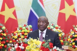 Tổng thống Nam Phi Matamela Cyril Ramaphosa. (Ảnh: Lâm Khánh/TTXVN)