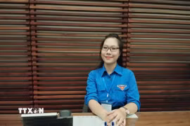 Thạc sỹ Nguyễn Thu Trang, Viện Hàn lâm Khoa học xã hội Việt Nam. (Ảnh: Thanh Hương/TTXVN)