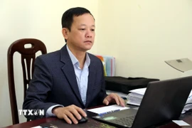 Chủ tịch Ủy ban Mặt trận Tổ quốc Việt Nam xã Vân Nham (Lạng Sơn) Phạm Trọng Nghĩa đồng tình với quan điểm tiếp tục khẳng định vai trò của sức mạnh khối đại đoàn kết toàn dân tộc trong giai đoạn phát triển mới. (Ảnh: Văn Đạt/TTXVN)