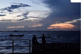 Biển ở Georgetown, Guyana. (Ảnh tư liệu: AP/Matias Delacroix)