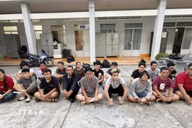 Các bị can trong chuyên án. (Ảnh: TTXVN phát)