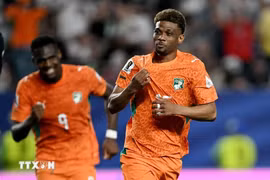 Amad Diallo tỏa sáng mang chiến thắng về cho Cote D'ivoire. (Ảnh: AFP/TTXVN)