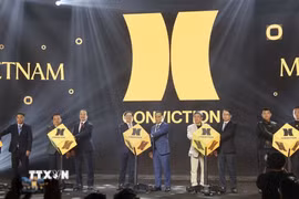 Nghi thức khai mạc Ngày hội Công nghệ TP Hồ Chí Minh-Conviction 2026. (Ảnh: Hứa Chung/TTXVN)