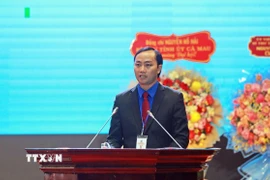 Bí thư Tỉnh đoàn Cà Mau Phạm Tuấn Tài tin tưởng rằng Đại hội XIV của Đảng sẽ có những quyết sách chiến lược để đưa đất nước vươn mình mạnh mẽ vào kỷ nguyên mới. (Ảnh: Chanh Đa/TTXVN)