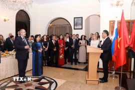 Quang cảnh lễ kỷ niệm Ngày nước Nga tại Thành phố Hồ Chí Minh. (Ảnh: Xuân Khu/TTXVN)