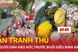 Người dân "ăn tranh thủ, ngủ khẩn trương" chờ đợi buổi hợp luyện diễu binh sự kiện A80