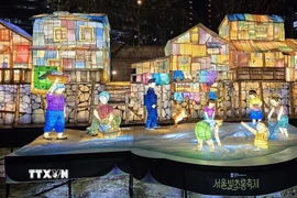 Những hoạt cảnh nhộn nhịp bên suối Cheonggye thuở nào. (Ảnh: Đức Thắng/TTXVN)