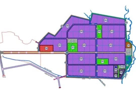 Bản vẽ dự án khu công nghiệp Cát Trinh tại xã Phù Cát, tỉnh Gia Lai. (Ảnh: Tuổi trẻ)