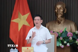 Phó Thủ tướng Hồ Đức Phớc phát biểu. (Ảnh: An Đăng/TTXVN)