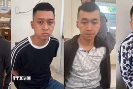 Lực lượng chức năng thành phố Đà Nẵng đã khởi tố nhóm đối tượng cho vay với lãi suất lên tới 1.582%/năm. (Ảnh: TTXVN phát)