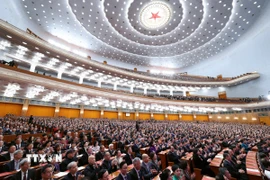 Phiên bế mạc kỳ họp thứ tư Ủy ban toàn quốc Hội nghị Chính trị Hiệp thương Nhân dân Toàn quốc Trung Quốc (Chính hiệp) khóa XIV tại Bắc Kinh sáng 11/3/2026. (Ảnh: THX/TTXVN)