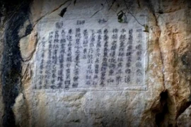 Di tích lịch sử-văn hóa Văn bia Quế Lâm ngự chế-đền thờ Vua Lê Thái Tông. (Nguồn: Cổng Thông tin Điện tử tỉnh Sơn La)